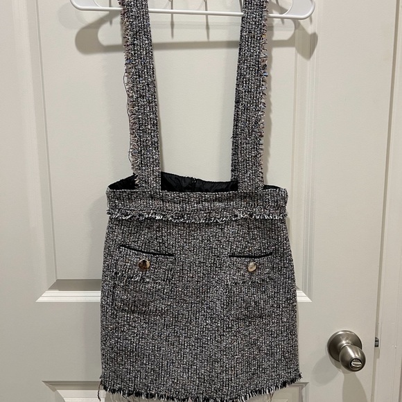 JIFFUNNY & DO - Pinafore Tweed Skirt Size: USA M - Picture 1 of 5